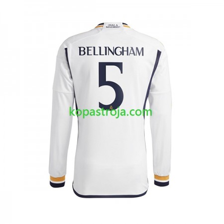Billiga Fotbollströjor Real Madrid Jude Bellingham 5 Hemma tröja 2023/24 Långärmad